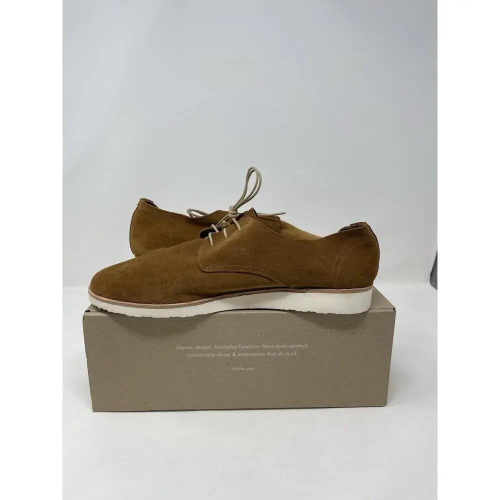 NISOLO Lightweight Flex Derby‎ Shoe Men's 8.5 Dusty Rose Retail $130.00